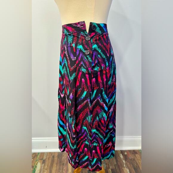 Vintage retro 80’s print skirt by Sophisticates - Picture 6 of 6
